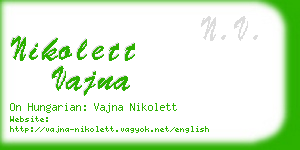 nikolett vajna business card